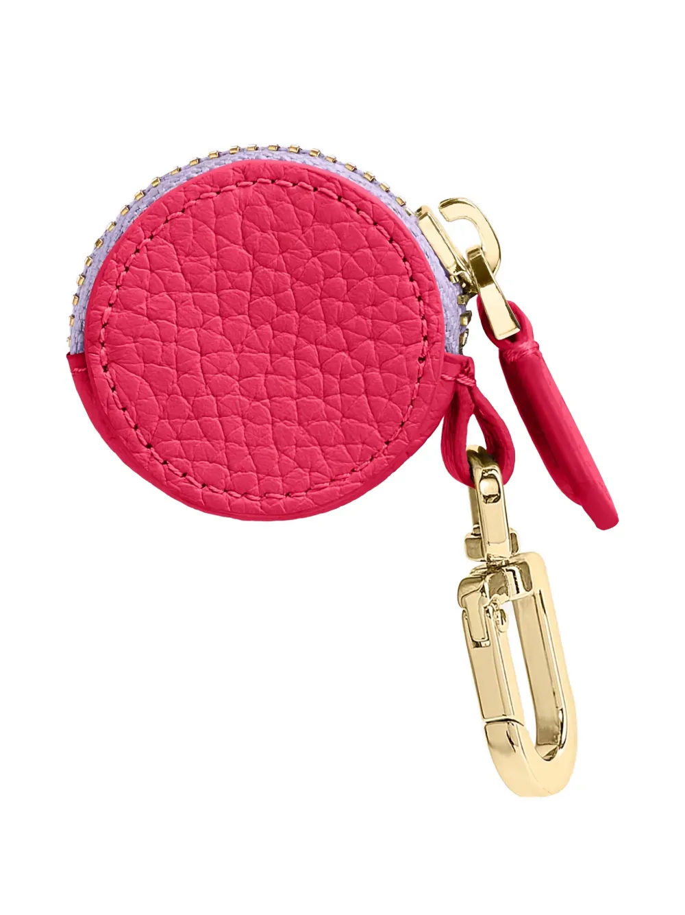 Maison De Sabre Leather Air Tag Charm In Brown