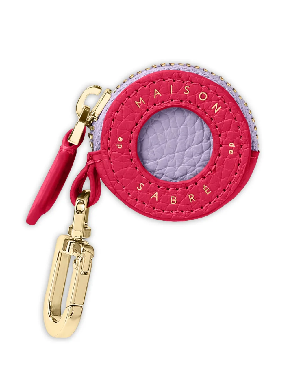 MAISON de SABRÉ air tag-berlock i läder | rosa | Image 1