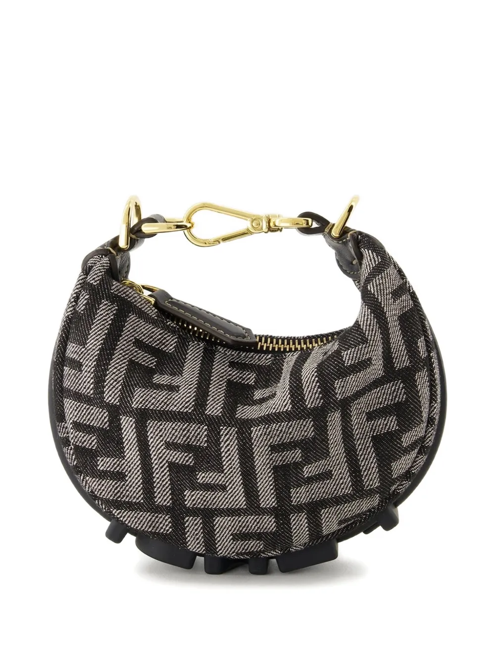 FENDI Fendigraphy monogram zipped mini bag | Black | Image 1