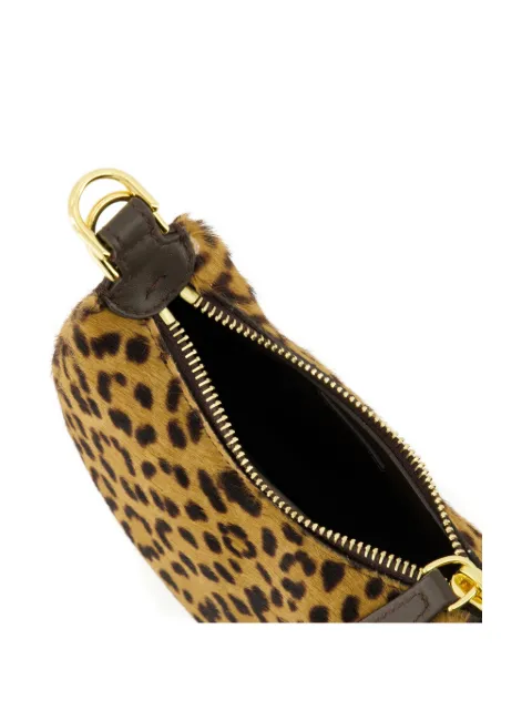 FENDI Fendigraphy nano logo-lettering leopard mini bag