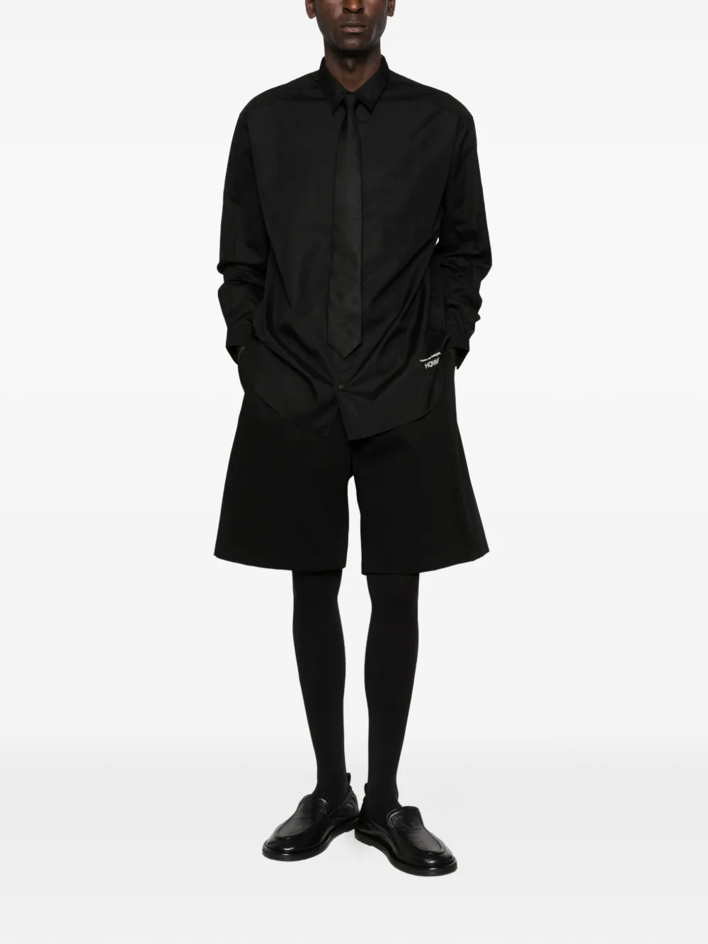 Comme Des Garçons Shirt collor cotton shirt - Zwart