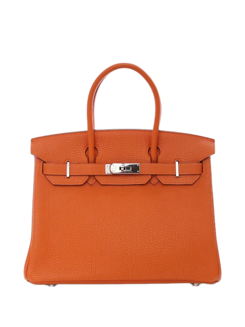 Hermès Pre-Owned 2010 Togo Birkin Retourne 30 handbag | Orange | Image 1