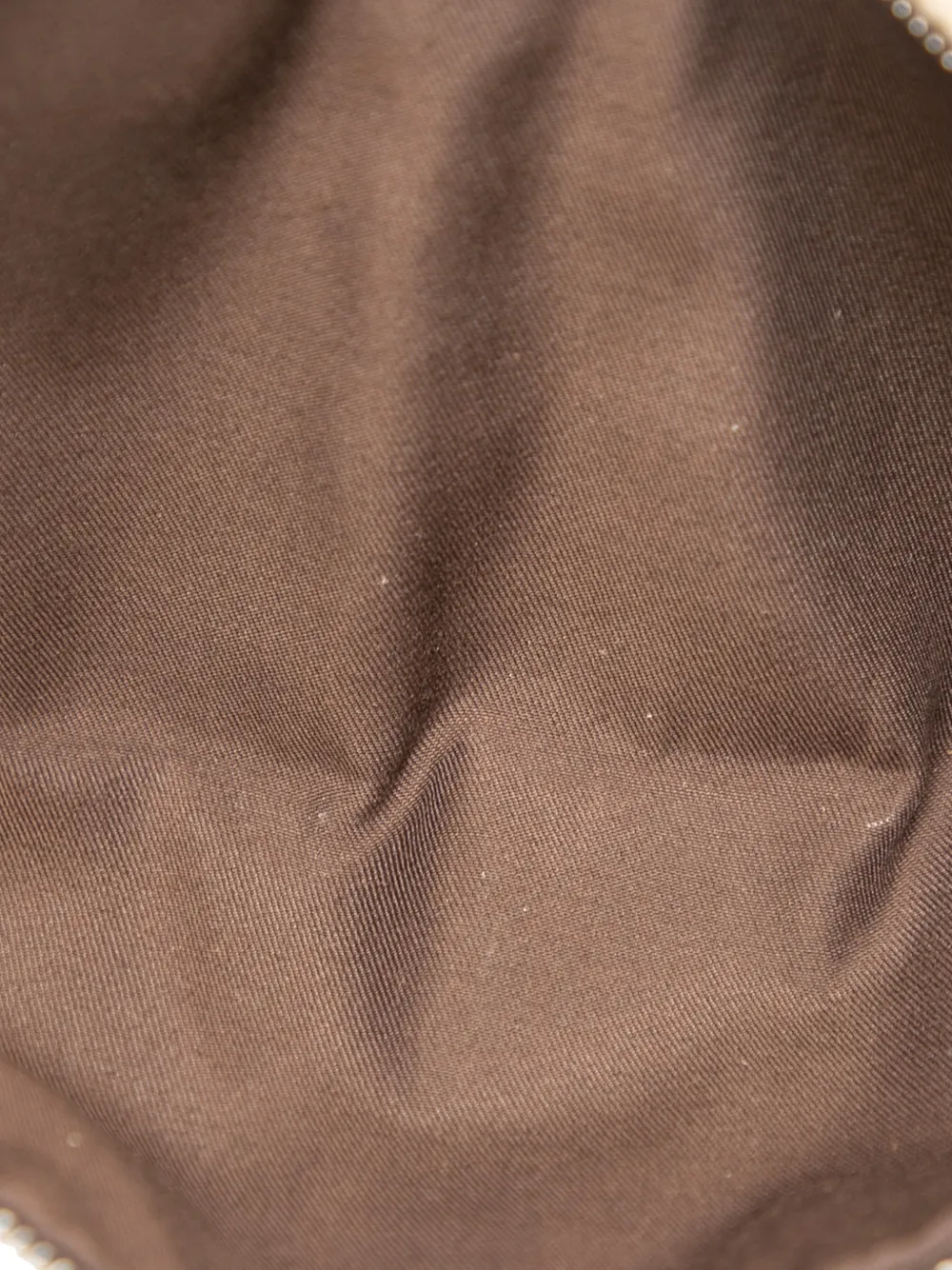 GUCCI Pre-owned 2000-2015 Gg Canvas Double Pocket Belt Bag In Brown