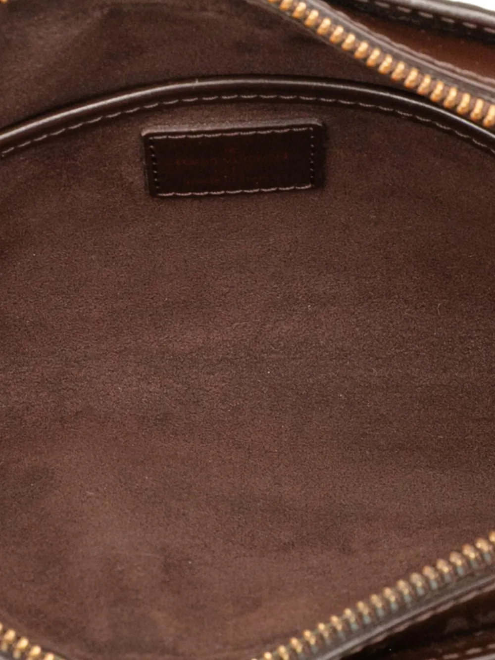 Pre-owned Louis Vuitton 2006 Damier Ebene Saint Louis Pochette Clutch Bag In Brown