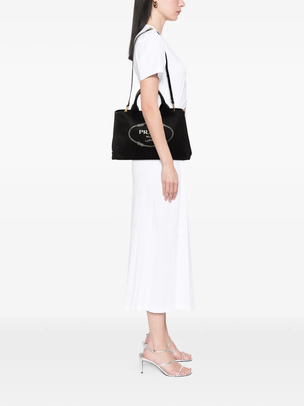 Prada Pre-Owned 2013-2025 Canvas Canapa Logo satchel | Pre-Owned | Image 2