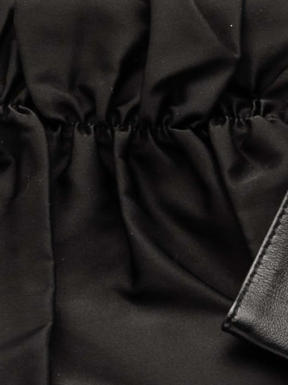 PRADA Pre-owned 2013-2025 Tessuto Logo Bow Satchel In Black