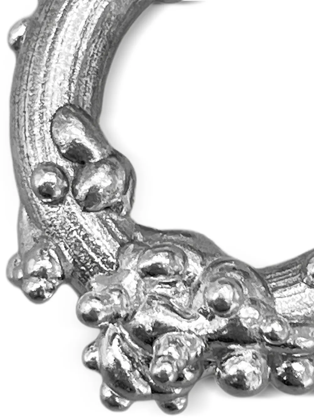 Alga Jewelry Coral oorcuff met gewelfde vorm - Zilver