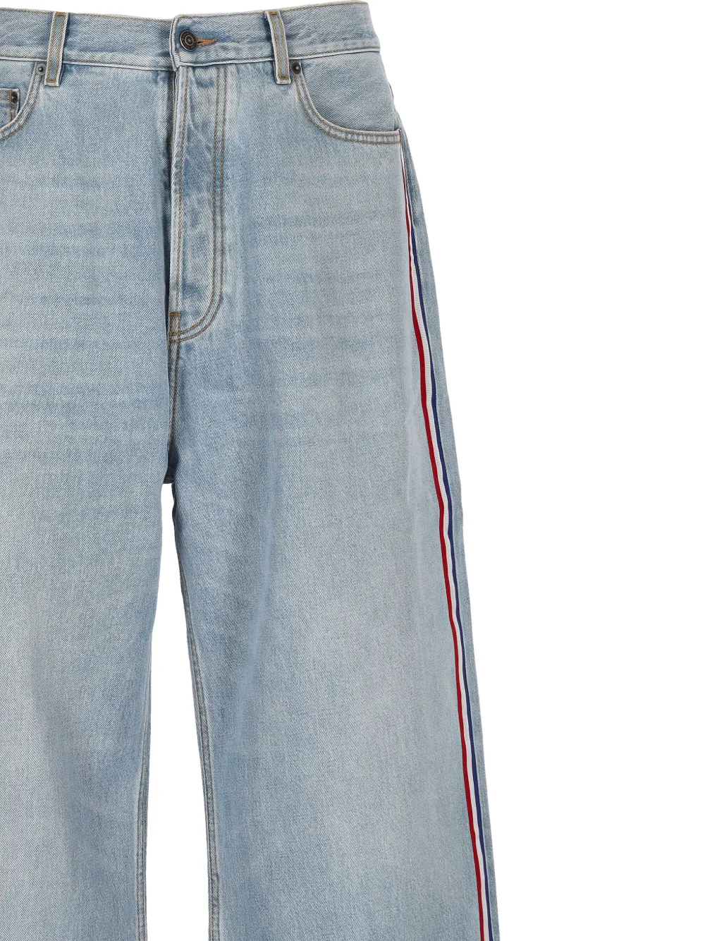Fiorucci Logo-patch Jeans In Blue