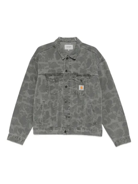 Carhartt WIP Helston camouflage buttoned jacket