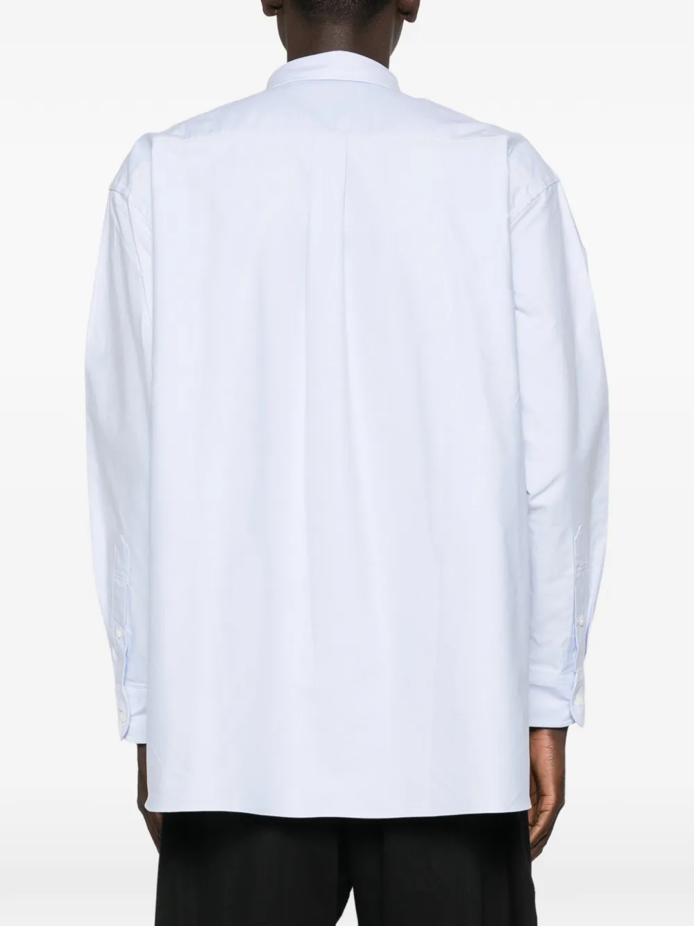 Comme des Garçons Homme Overhemd met zak met knoop Blauw