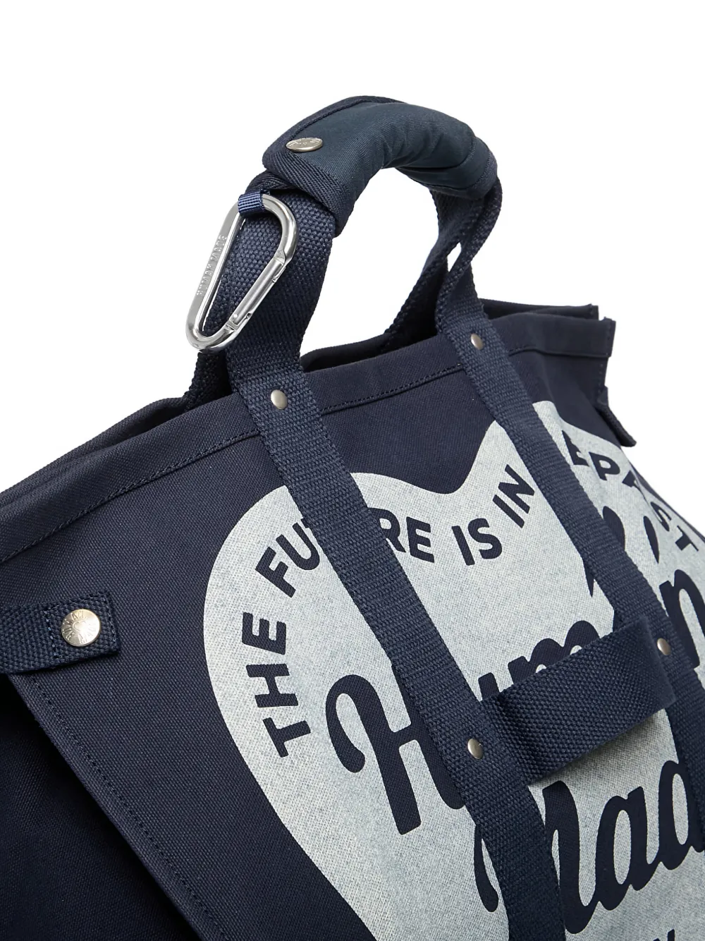 Human Made Large Logo-print Tote Bag In Blue