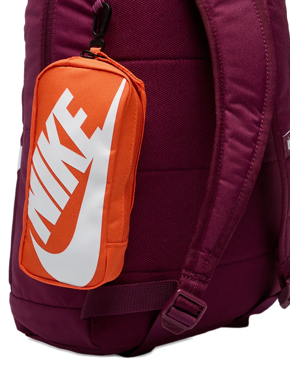 Nike logo-print zip backpack Paars