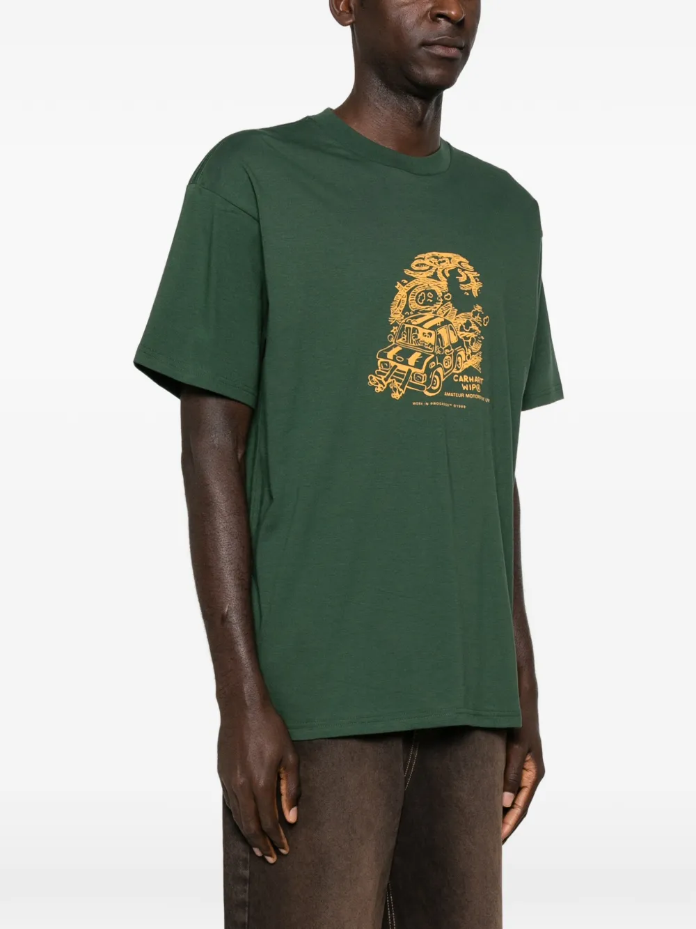 Carhartt Work In Progress Unit Organic Cotton Graphic T-shirt In Green