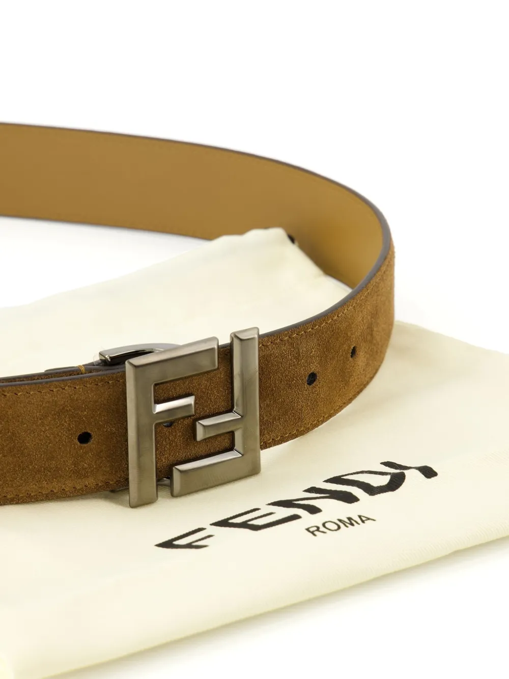 FENDI FF square-buckle belt Bruin