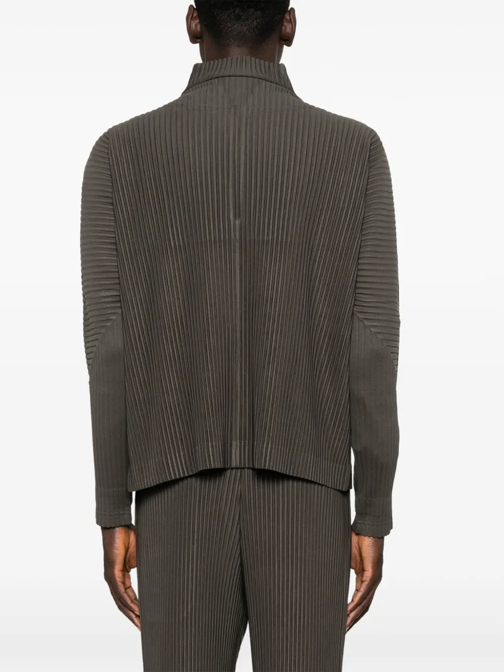 Homme Plissé Issey Miyake ジップアップ トップ | グリーン | FARFETCH JP