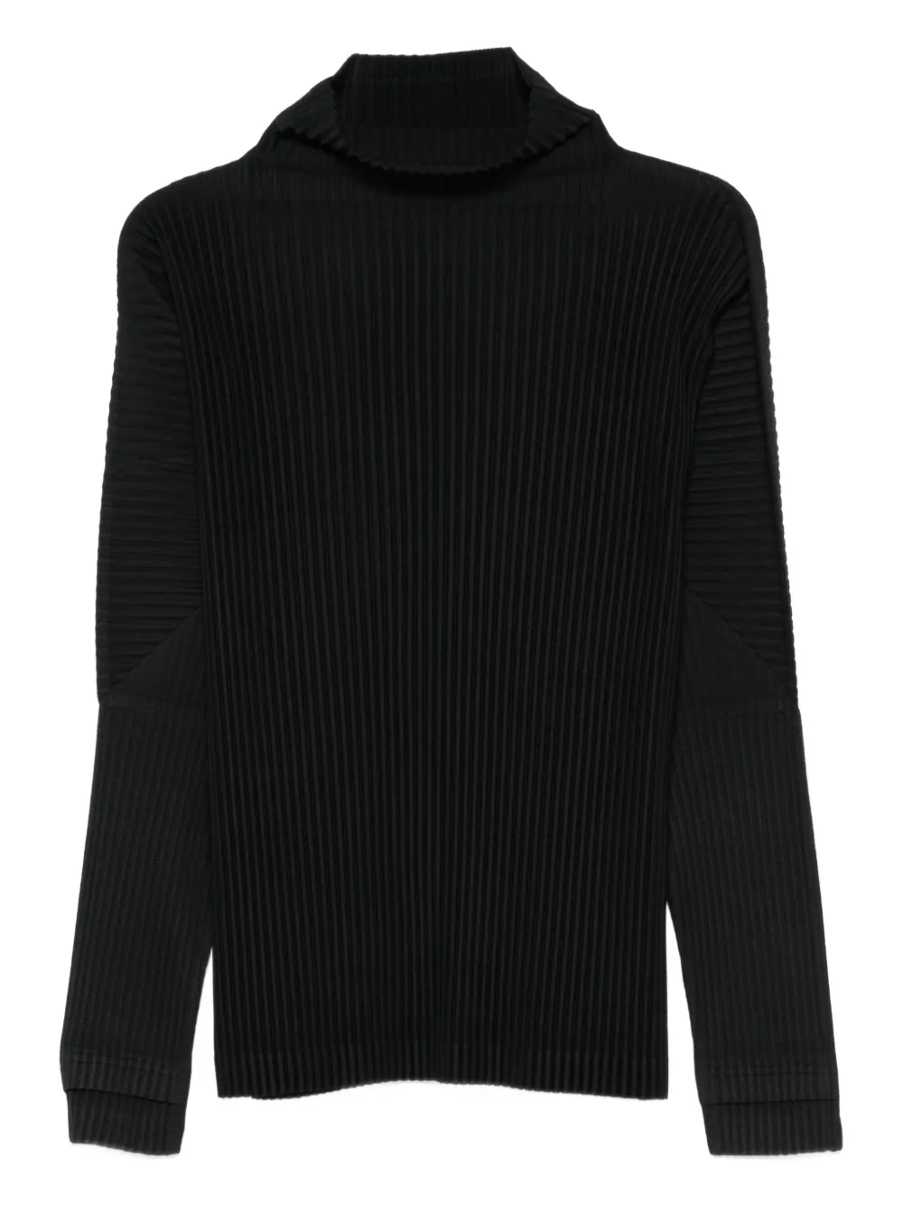 Homme Plissé Issey Miyake roll-neck ribbed top - Nero