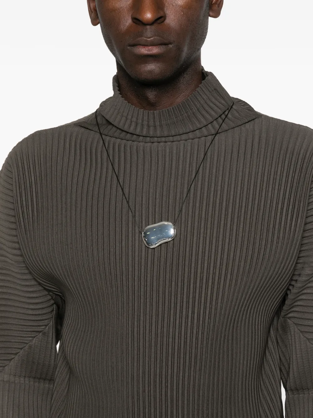 Homme Plissé Issey Miyake Geplooide top met col Groen