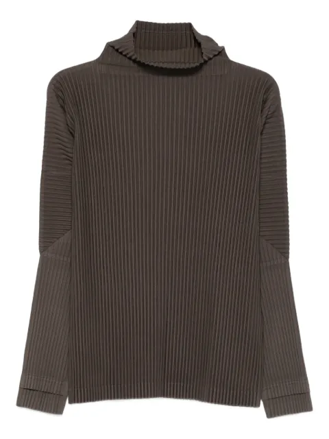 Homme Plissé Issey Miyake pleated roll-neck top