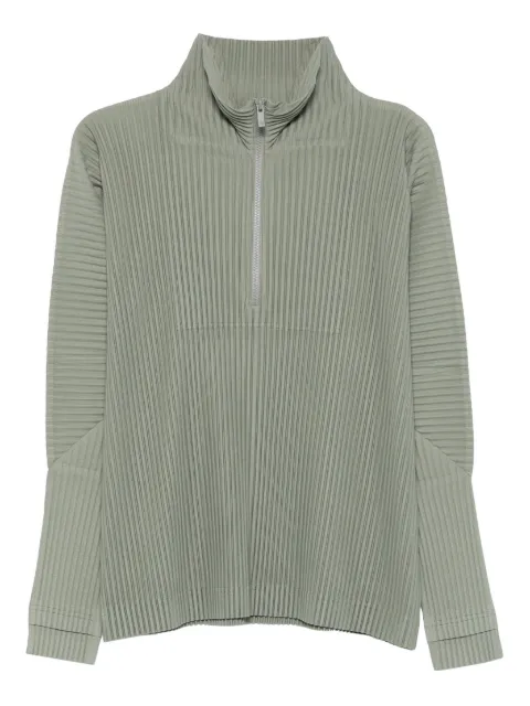 Homme Plissé Issey Miyake 지퍼 플리세 탑