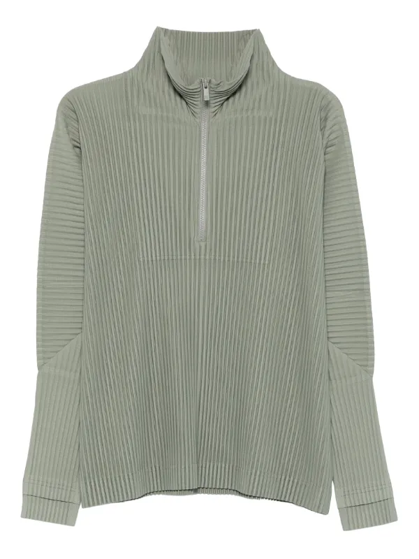 NOVEMBER : COLORS MONTHLY zip-best 25ss plisse homme トップス Top EU MIYAKE ISSEY – Green Mangan トップス
