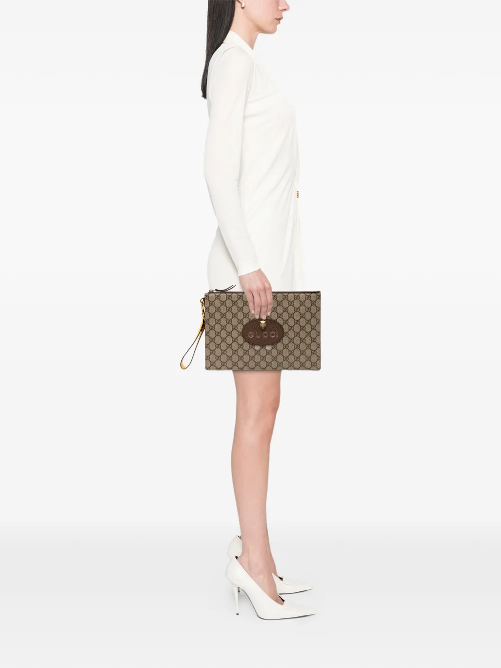 Gucci Pre-Owned 2016-2025 GG Supreme Neo Vintage clutch bag | Men | Image 2