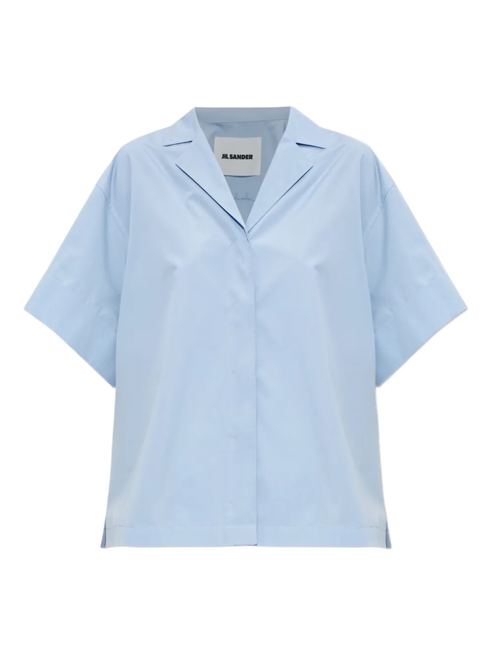 Jil Sander Short-sleeve Shirt In Blue