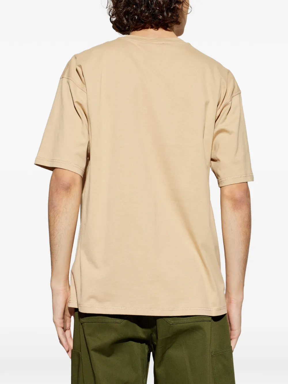 Diesel T-shirt met logo Beige
