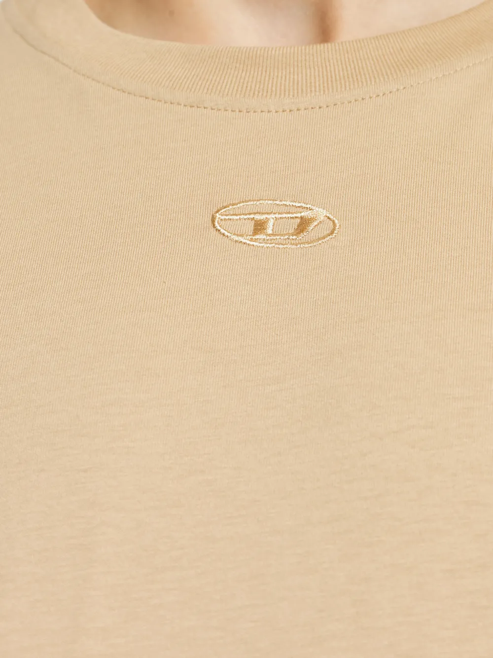Diesel T-shirt met logo Beige