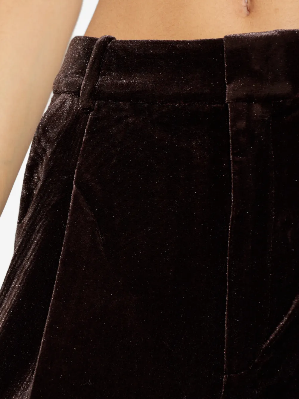 Gestuz Gzvitta Velvet Trousers In Brown