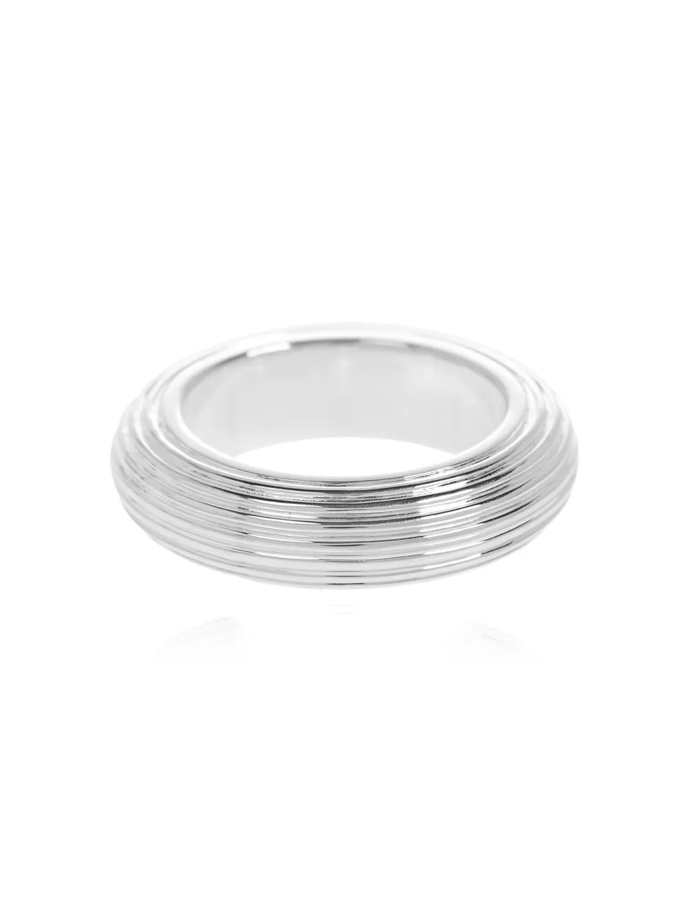 LIE STUDIO Amelia ridged-design ring - Zilver