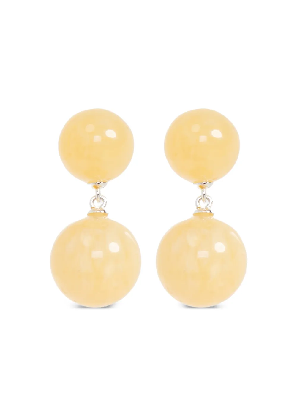 LIE STUDIO Par de brincos Hannah com esfera dupla | Neutro | Image 1