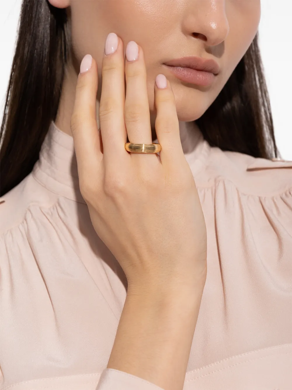 LIE STUDIO Amelia ribbed-design ring | Image 2