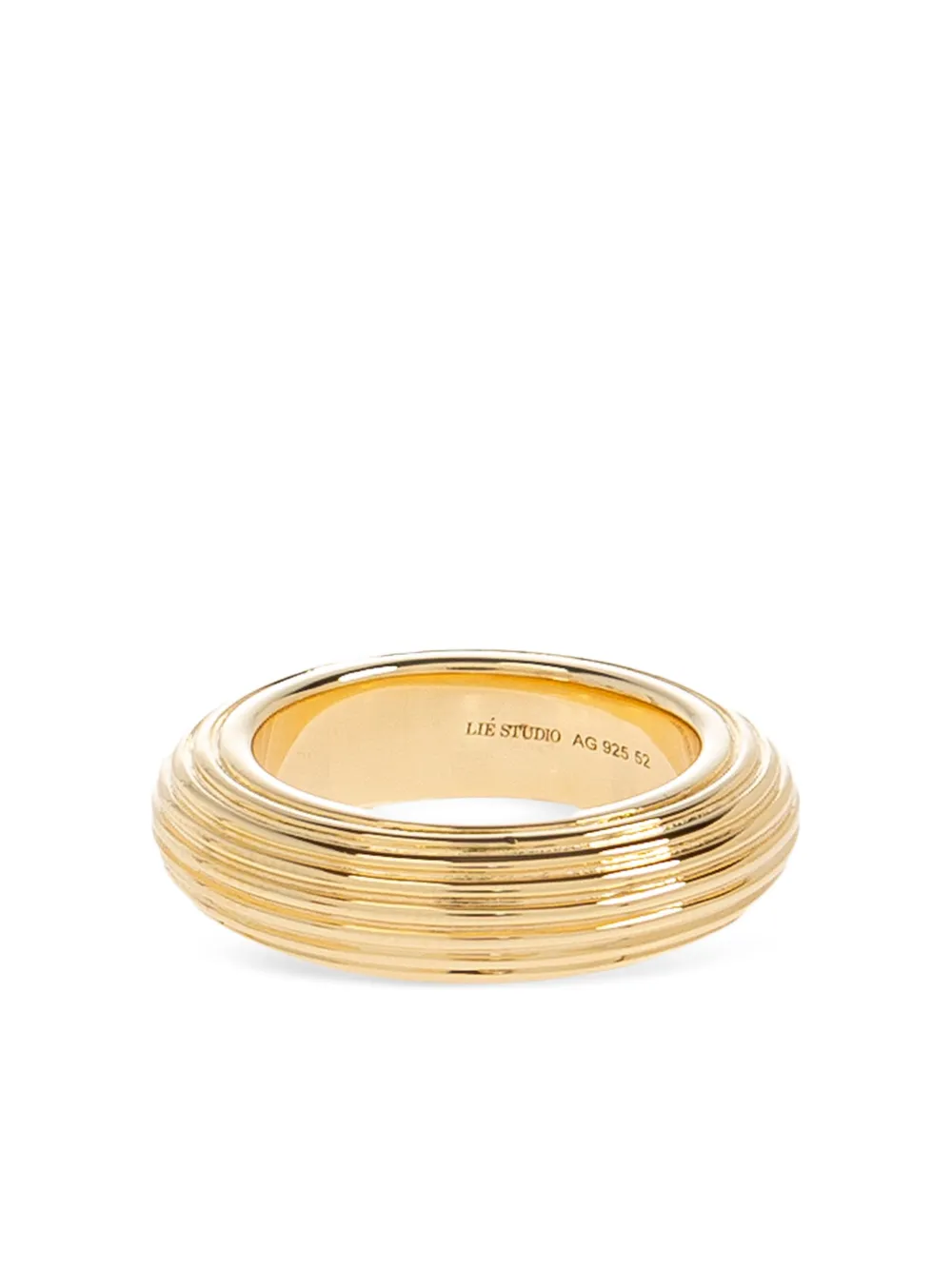 LIE STUDIO bague Amelia à design nervuré | or | Image 1