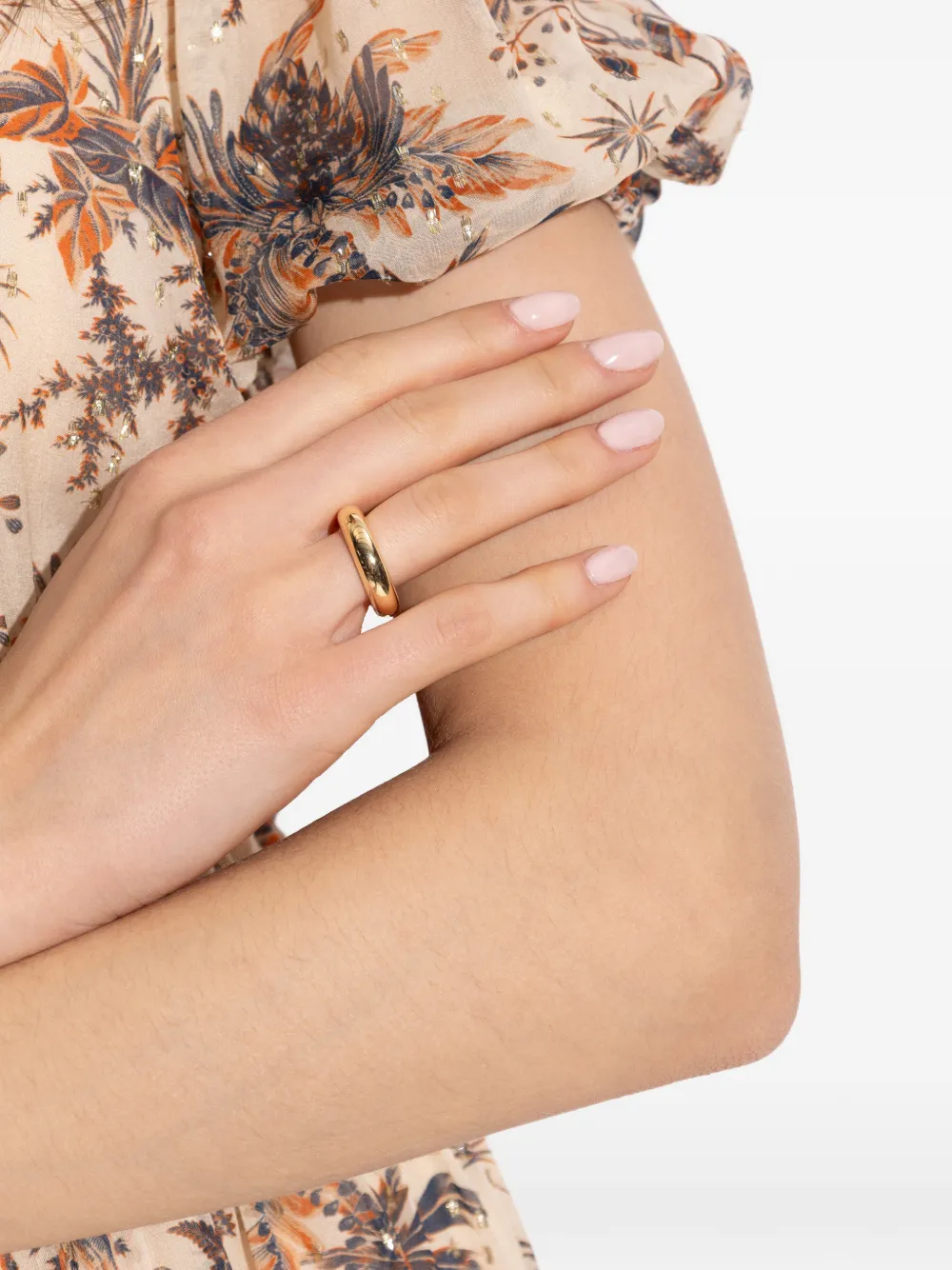 LIE STUDIO Evie glossy-finish ring - Goud