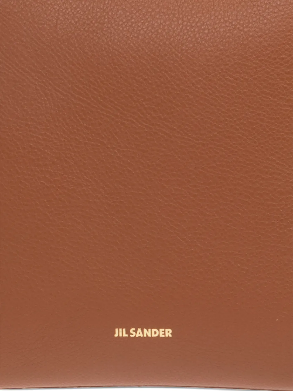 Jil Sander Leren schoudertas Bruin