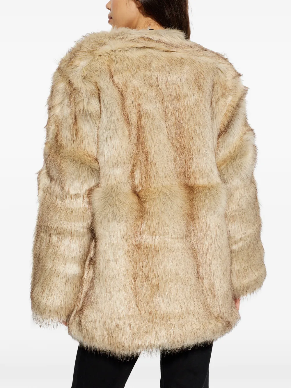 Gestuz Gzricca Faux Fur Coat In Neutral