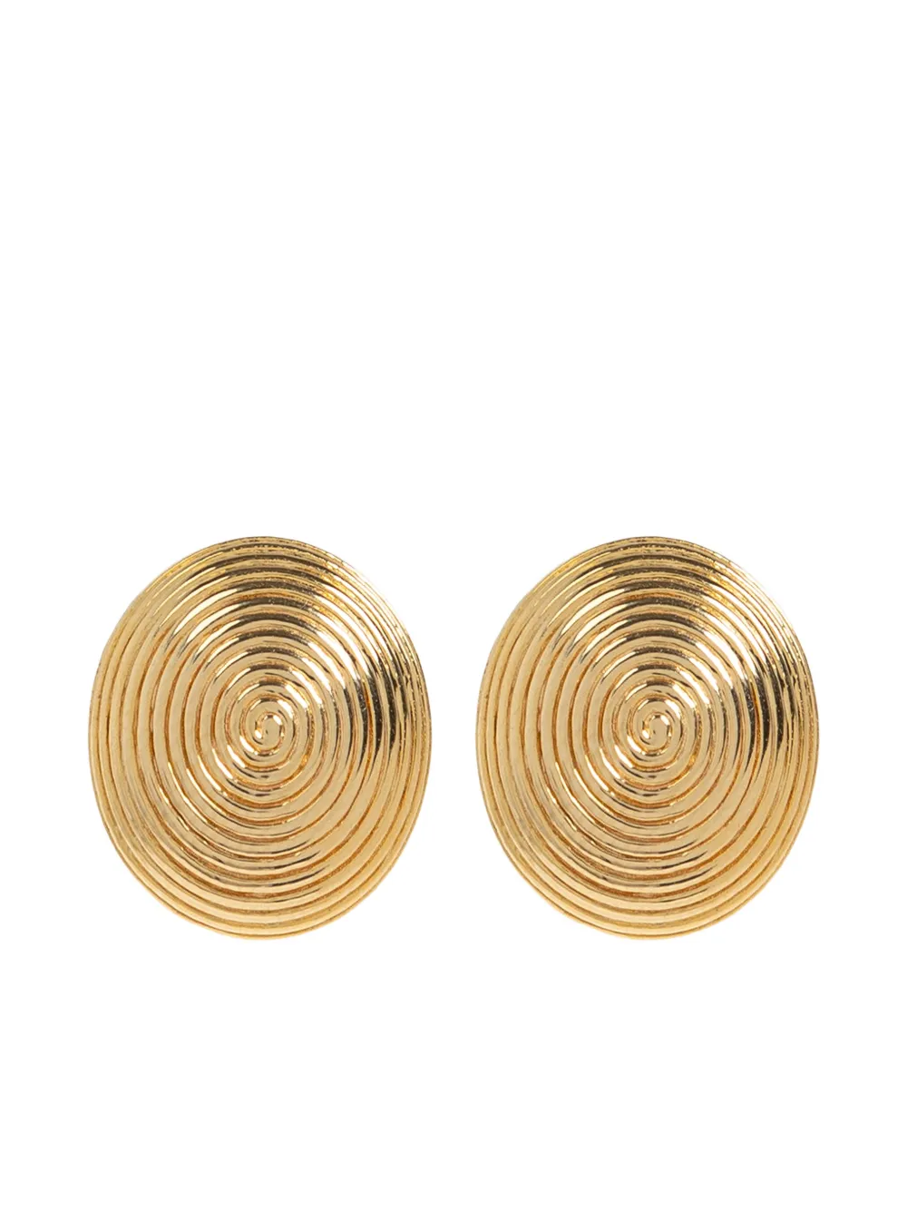 Lie Studio Ella Spiral-design Earrings In Gold