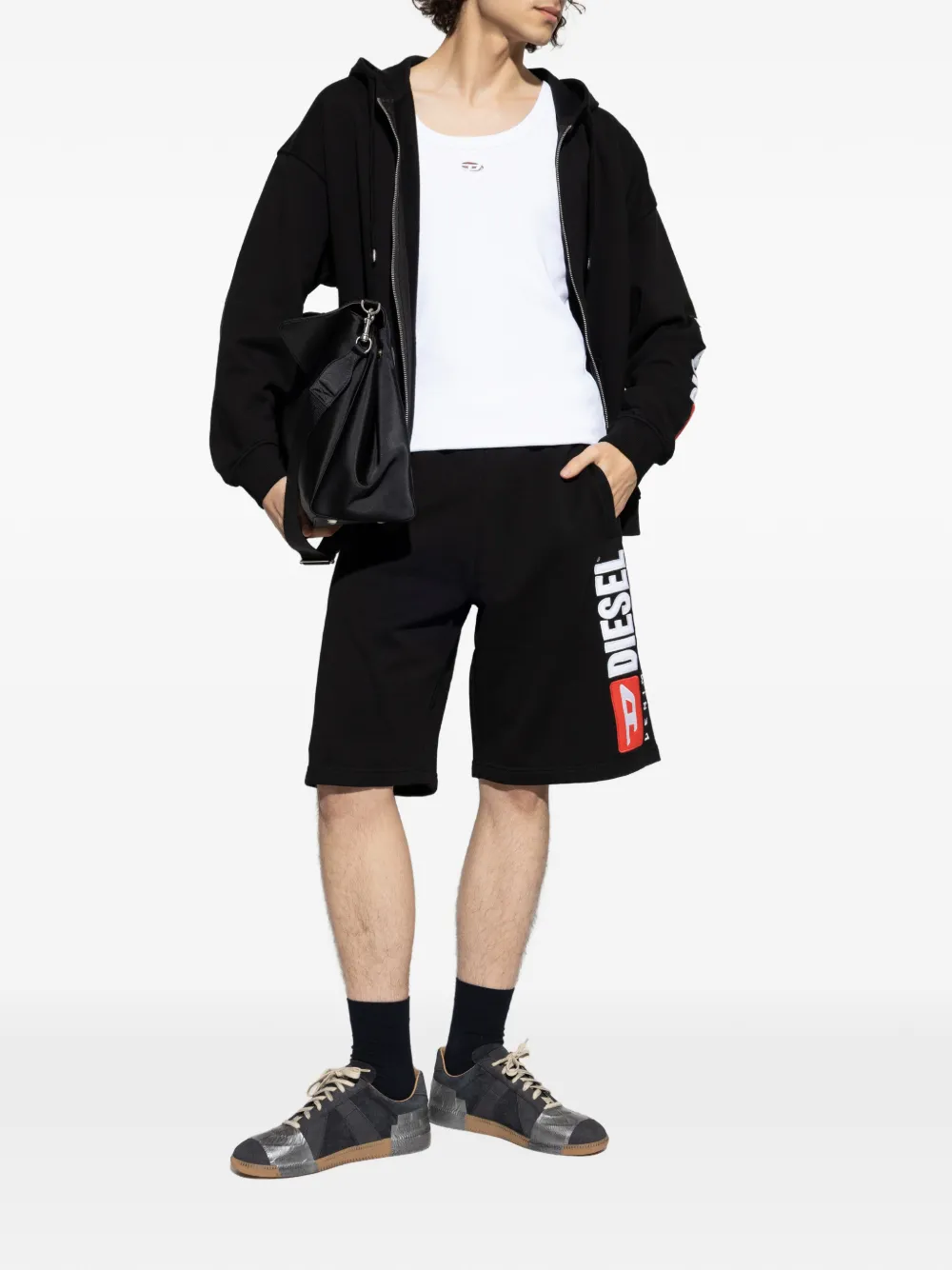 Diesel T-wife-dco logo-detail tank top - Wit