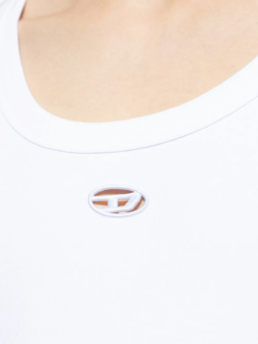 Diesel T-Wife-DCO tanktop met logo Wit