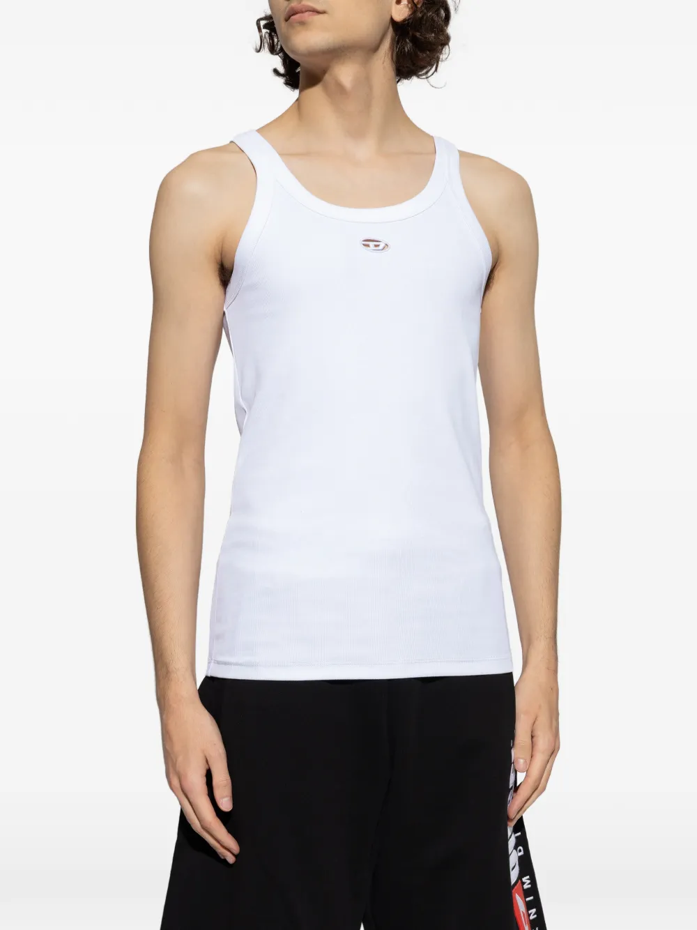 Diesel T-Wife-DCO tanktop met logo Wit