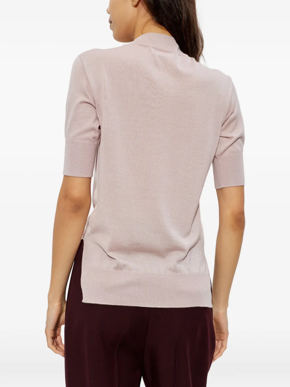 Jil Sander Fine-knit T-shirt In Pink