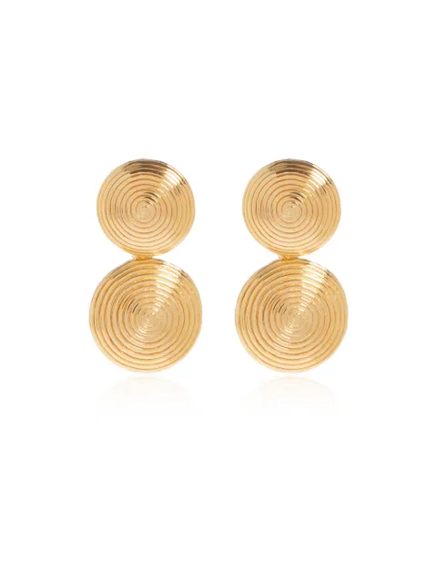 LIE STUDIO Rita double-disc earrings