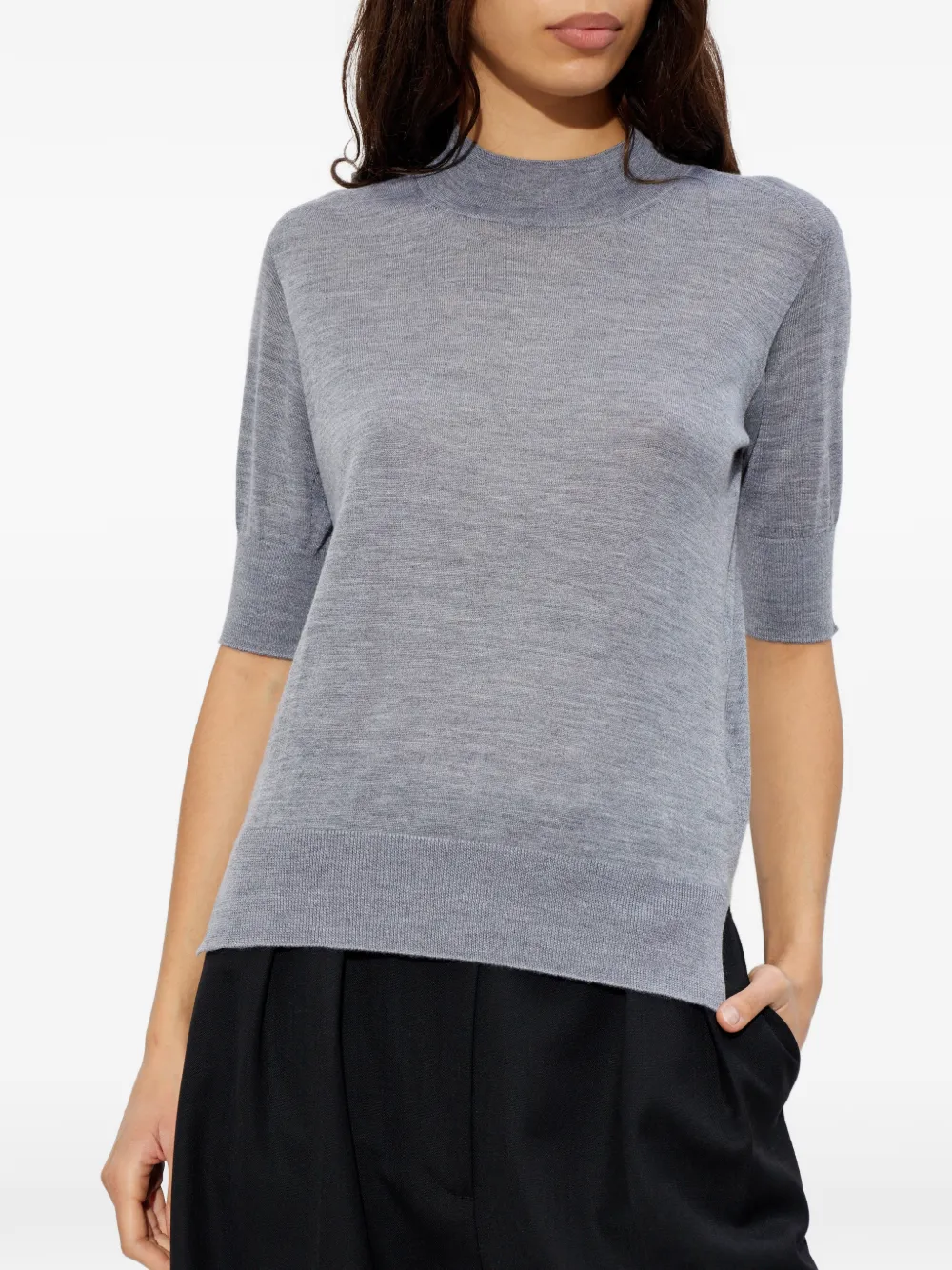 Jil Sander Fine-knit T-shirt In Multi