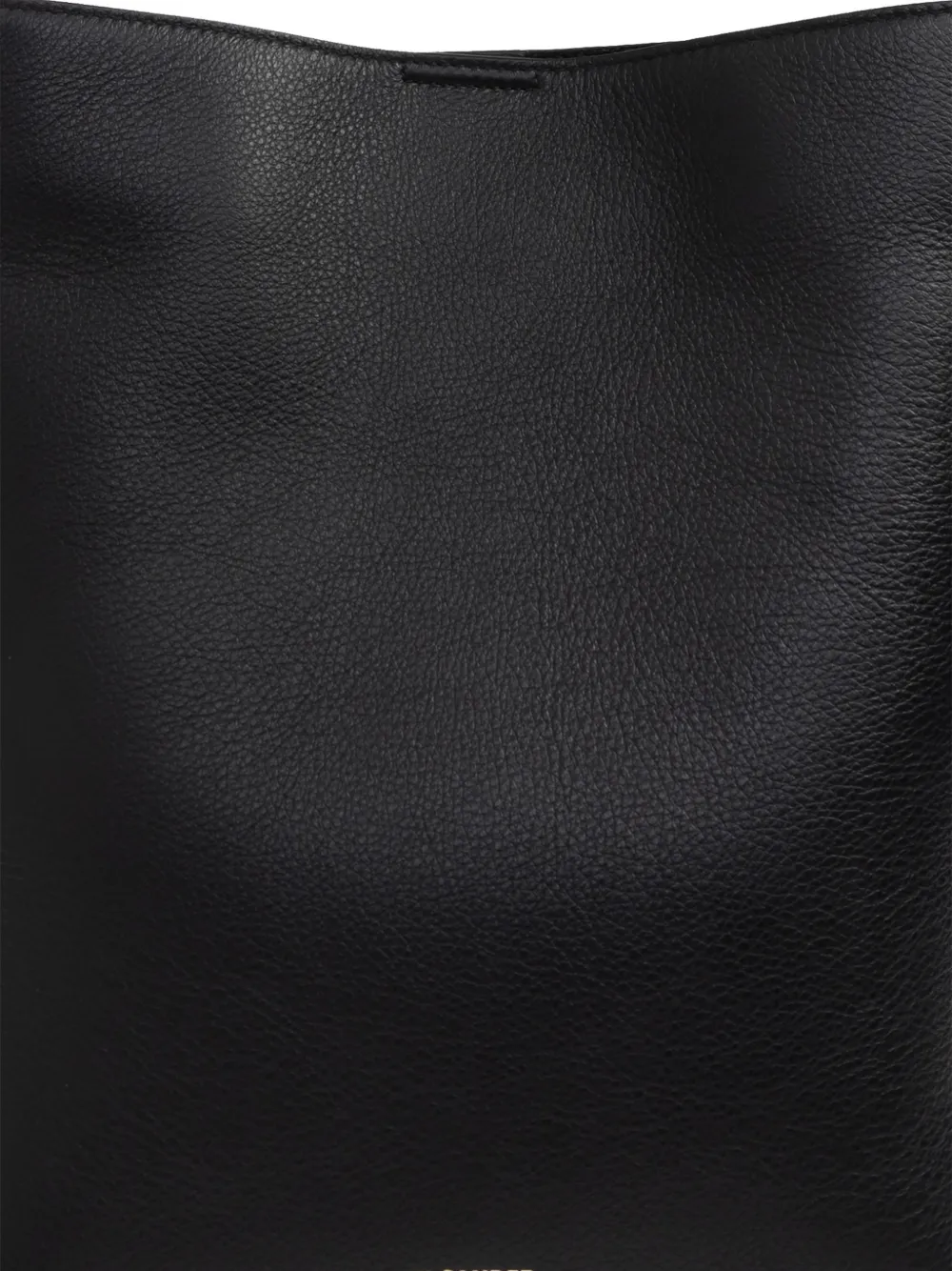 Jil Sander Leren schoudertas Zwart