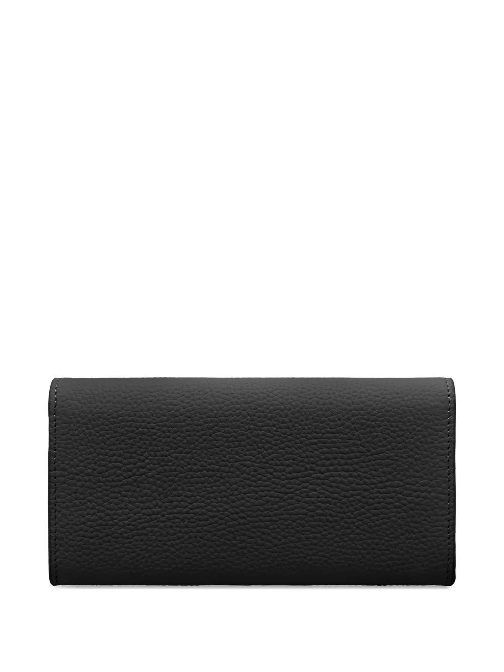 Maison De Sabre Flap Leather Long Wallet In Black
