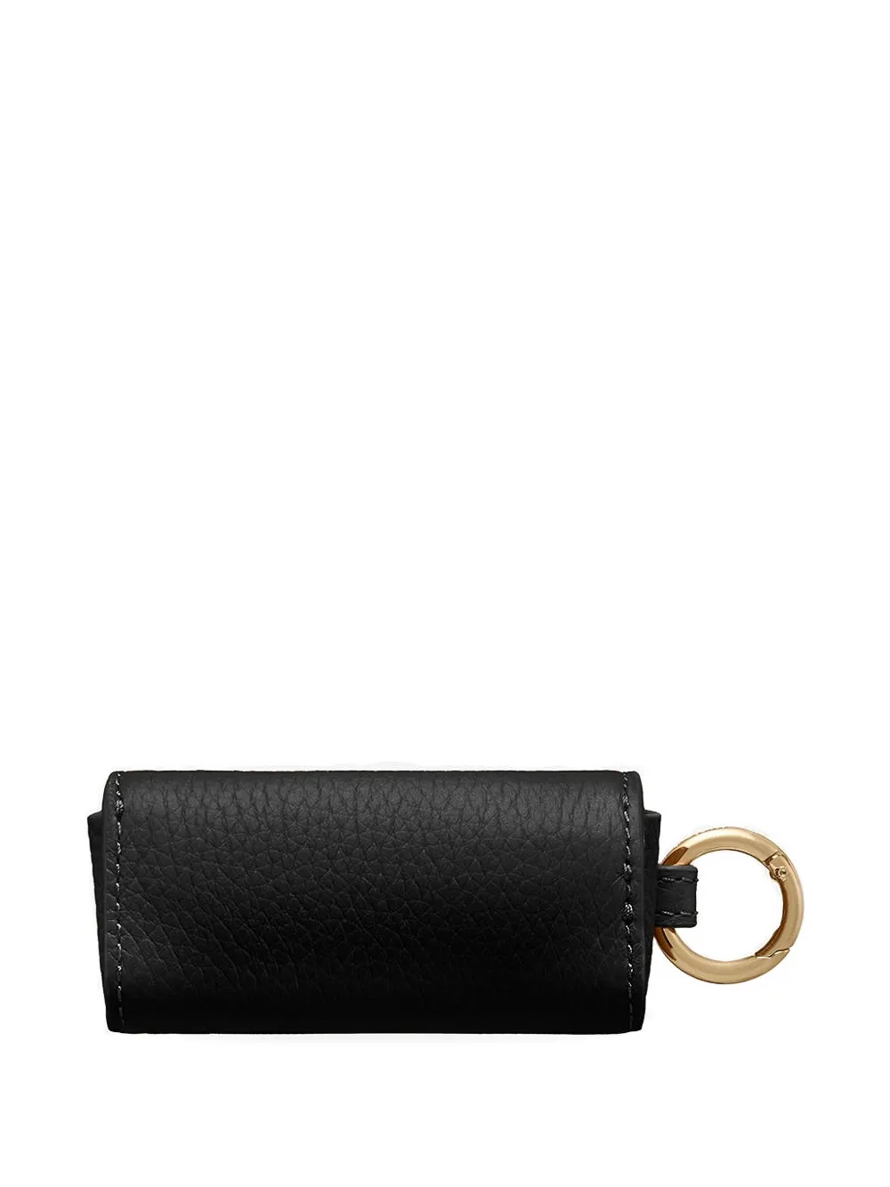 Maison De Sabre Ring Leather Lipstick Charm In Black