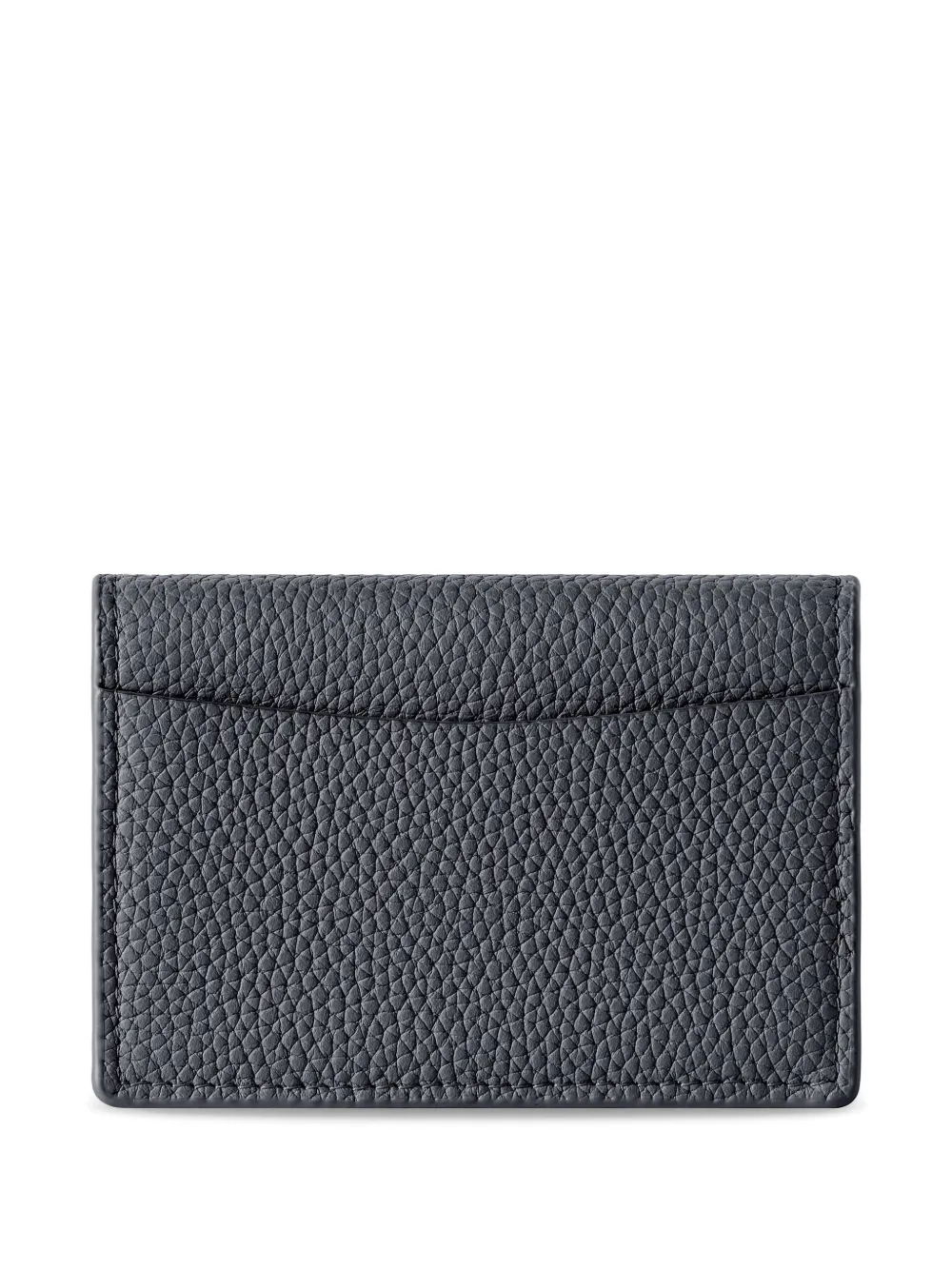 Maison De Sabre Leather Card Case In Gray