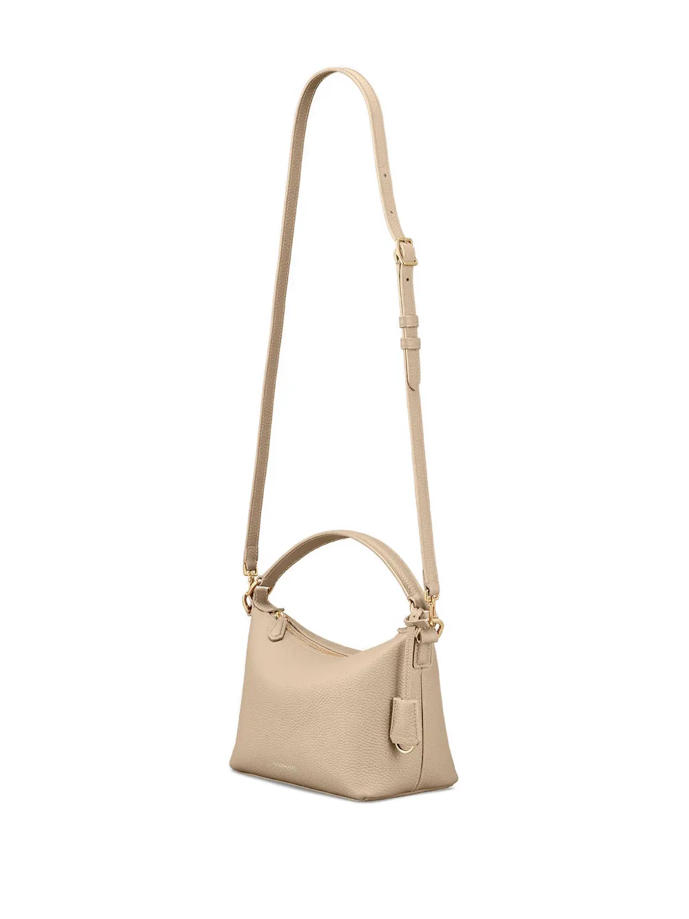 Maison De Sabre Leather Detachable Strap Tote Bag In Neutral