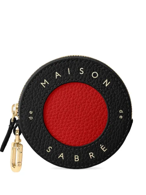 MAISON de SABRÉ zip hardware leather coin purse