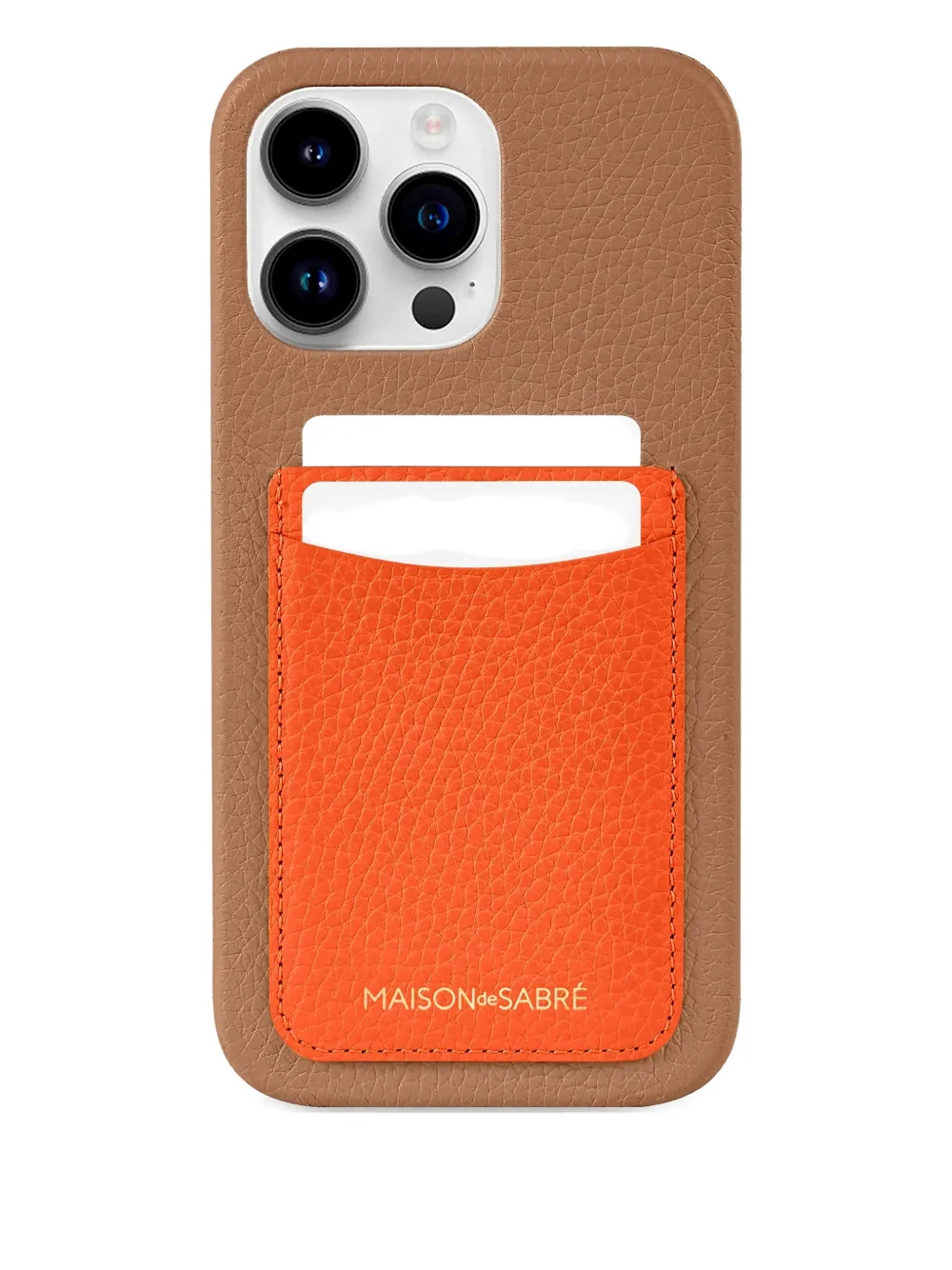 Maison De Sabre Card Slots Card Phone Case In Neutral